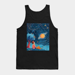 Building Fantasies with Calvin and Hobbes Tank Top